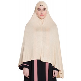 Prayer Hijab | Long Hijab | Khimer- Beige