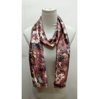 Premium Silk Viscose scarf-  Light pink