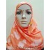 Hijab- Designer viscous-orange Hijab- Designer viscous-orange