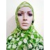 Hijab- designer with green cap Hijab- designer with green cap