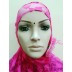Hijab- Designer pink colored with cap Hijab- Designer pink colored with cap