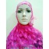 Hijab- Designer pink colored with cap Hijab- Designer pink colored with cap
