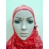 Hijab- Designer red with cap Hijab- Designer red with cap