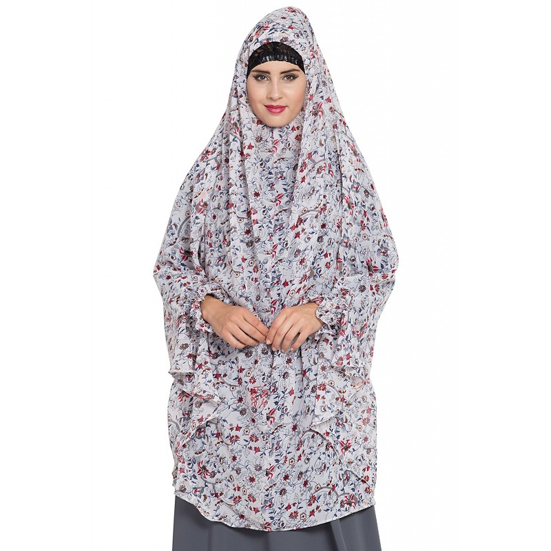 Prayer hijab with sleeves