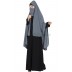 Irani chador with detachable Nose piece- Grey Irani chador with detachable Nose piece- Grey