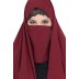 Irani chador with detachable Nose piece- Maroon Irani chador with detachable Nose piece- Maroon