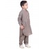 Elegant Boys Pathani-Suit-Dusty Gray colored
