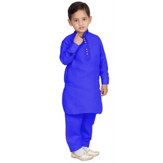 Elegant Boys Pathani-Suit-Royal Blue colored