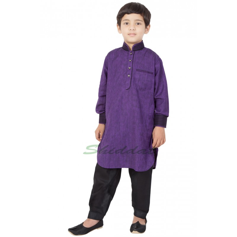 Kids Pathani Suit Purple colored Pathani Suit for child online