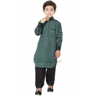  Boys Pathani Suit- Dim Grey colored
