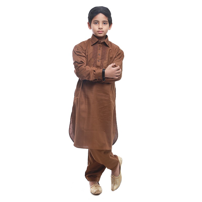 Green Slim Fit Pathani Kurta Paijama Set in Satin | Shreeman