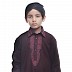 Designer Boy's/Kids  Embroidery Pathani Suit- Maroon Designer Boy's/Kids  Embroidery Pathani Suit- Maroon