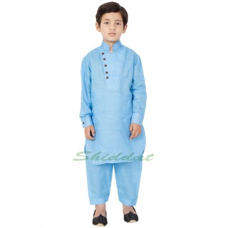 Designer Boys Pathani Suit- Sky Blue 