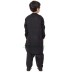 Afgani Pathani Suit for Kid's/Boy's - Black