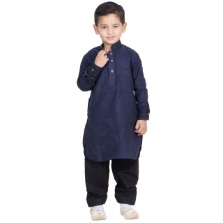  Boys Pathani Suit- Oxford Blue colored