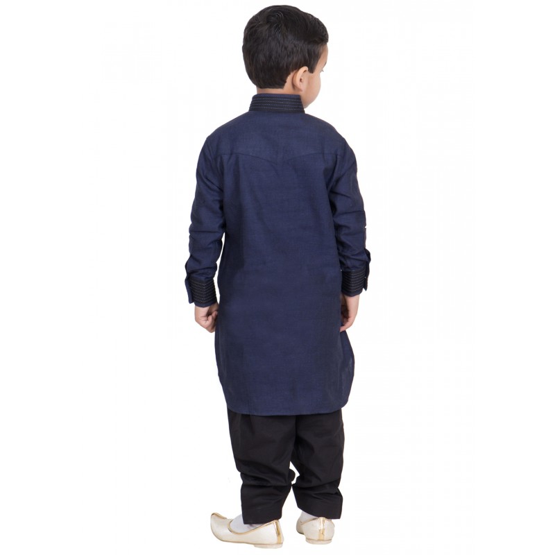 Boys Pathani Suit- Oxford Blue colored Pathani Suit for 
