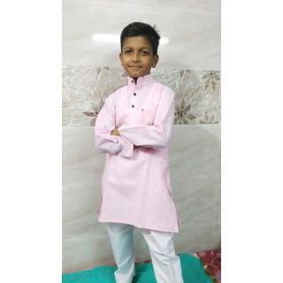 Kids Kurta Pyjama Set - Turkish Rose