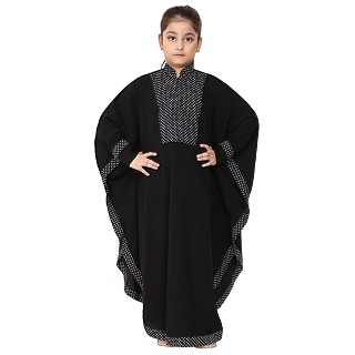 Indo Classic kaftan for kids- Black