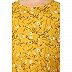 Mustard printed Umbrella Dress abaya for kids