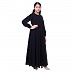 Kids Umbrella cut abaya- Black