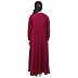 Kids Umbrella cut abaya- Maroon