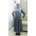 Girls Abaya - Dolphin colored kid naqab in Lycra fabric Girls Abaya - Dolphin colored kid naqab in Lycra fabric