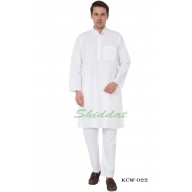 Solid white Kurta Pyjama set-  Cotton fabric Solid white Kurta Pyjama set-  Cotton fabric