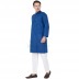 Men's Kurta- Midnight Blue in Dobby Cotton Men's Kurta- Midnight Blue in Dobby Cotton