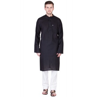 Black and white Kurta Pyjama set 