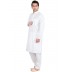 Kurta Pyjama set- White stripped in cotton fabric Kurta Pyjama set- White stripped in cotton fabric