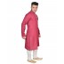 Kurta Pajama set- Maroon & Cream