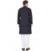 Men's Kurta- Black in Dobby Cotton Men's Kurta- Black in Dobby Cotton