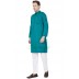 Cotton Dobby Printed Slim Fit Long Kurta- Persian Green
