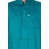 Cotton Dobby Printed Slim Fit Long Kurta- Persian Green