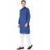 Men's Kurta- Azure Blue in Dobby Cotton Men's Kurta- Azure Blue in Dobby Cotton