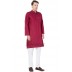 Men's Kurta- Mexican Red in Dobby Printed Cotton Men's Kurta- Mexican Red in Dobby Printed Cotton