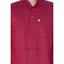 Men's Kurta- Mexican Red in Dobby Printed Cotton Men's Kurta- Mexican Red in Dobby Printed Cotton