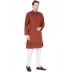 Cotton Printed Slim Fit Long Kurta - Persian Red Cotton Printed Slim Fit Long Kurta - Persian Red