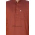 Cotton Printed Slim Fit Long Kurta - Persian Red Cotton Printed Slim Fit Long Kurta - Persian Red