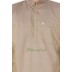 Slim Fit Long Kurta -  Indian Khaki Color in Dobby Cotton Slim Fit Long Kurta -  Indian Khaki Color in Dobby Cotton
