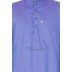 Men's Kurta-  Moody Blue color in Dobby Cotton Men's Kurta-  Moody Blue color in Dobby Cotton