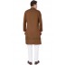 Men's Kurta-  Irish Coffee color in Dobby Cotton Men's Kurta-  Irish Coffee color in Dobby Cotton