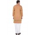 Men's Kurta-  Antique Brass color in Dobby Cotton Men's Kurta-  Antique Brass color in Dobby Cotton