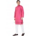 Slim Fit Long Kurta in Dobby Cotton printed - Cranberry color  Slim Fit Long Kurta in Dobby Cotton printed - Cranberry color