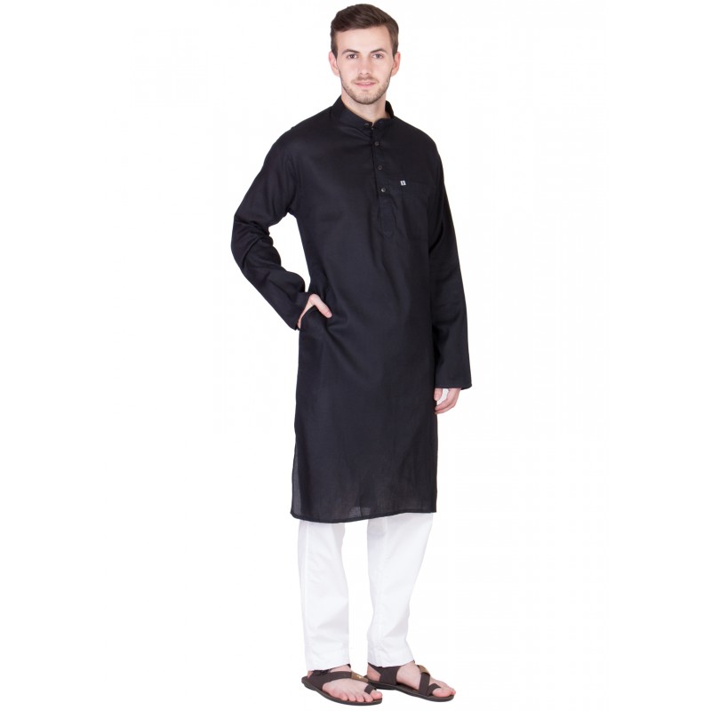 Black kurta white pajama clearance