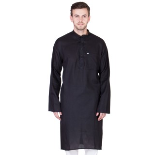 Cod Gray Black Kurta