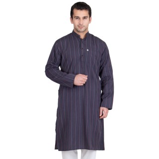 Gun Powder Colored Kurta- Cotton Fabric