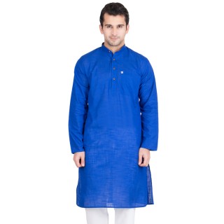 Royal Blue Colored Kurta - Cotton Fabric