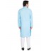 Tropical Blue Colored Kurta for men- Cotton Fabric Tropical Blue Colored Kurta for men- Cotton Fabric