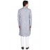 Kurta for men- Pale Slate Colored in Cotton Fabric Kurta for men- Pale Slate Colored in Cotton Fabric